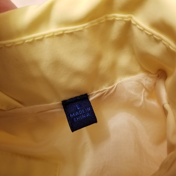 Martin & Osa Jacket Size L Raincoat Cropped Sleeves Yellow - Picture 9 of 10